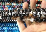 CAA1538 15.5 inches 8mm round banded agate beads wholesale