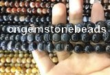 CAA1544 15.5 inches 8mm round banded agate beads wholesale