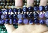 CAA1558 15.5 inches 12mm round banded agate beads wholesale