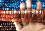 CAA1568 15.5 inches 8mm round banded agate beads wholesale