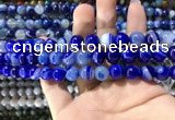 CAA1580 15.5 inches 8mm round banded agate beads wholesale