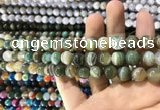 CAA1586 15.5 inches 8mm round banded agate beads wholesale