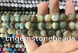 CAA1587 15.5 inches 10mm round banded agate beads wholesale