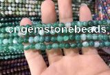 CAA1590 15.5 inches 4mm round banded agate beads wholesale