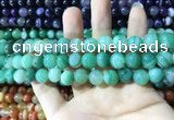 CAA1598 15.5 inches 8mm round banded agate beads wholesale