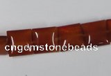 CAA160 15.5 inches 12*12mm square red agate gemstone beads