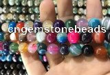 CAA1606 15.5 inches 12mm round banded agate beads wholesale