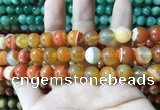 CAA1612 15.5 inches 12mm round banded agate beads wholesale