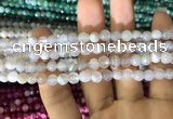 CAA1630 15.5 inches 6mm faceted round banded agate beads