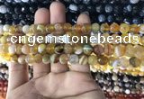 CAA1645 15.5 inches 6mm faceted round banded agate beads