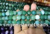 CAA1678 15.5 inches 12mm faceted round banded agate beads