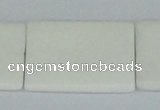 CAA17 15.5 inches 25*35mm rectangle white agate gemstone beads