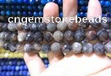 CAA1730 15 inches 10mm faceted round fire crackle agate beads