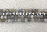 CAA1802 15.5 inches 8mm round banded agate gemstone beads