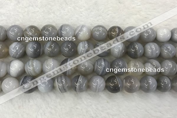 CAA1806 15.5 inches 16mm round banded agate gemstone beads