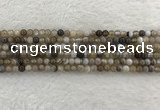 CAA1810 15.5 inches 4mm round banded agate gemstone beads