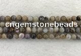 CAA1812 15.5 inches 8mm round banded agate gemstone beads