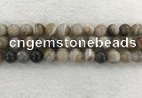 CAA1815 15.5 inches 14mm round banded agate gemstone beads