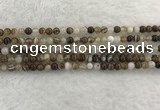 CAA1820 15.5 inches 4mm round banded agate gemstone beads