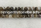 CAA1824 15.5 inches 12mm round banded agate gemstone beads