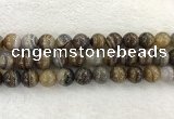 CAA1826 15.5 inches 16mm round banded agate gemstone beads