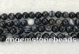 CAA1836 15.5 inches 16mm round banded agate gemstone beads