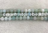 CAA1843 15.5 inches 10mm round banded agate gemstone beads