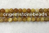 CAA1855 15.5 inches 14mm round banded agate gemstone beads