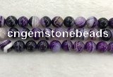 CAA1876 15.5 inches 16mm round banded agate gemstone beads