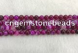 CAA1882 15.5 inches 8mm round banded agate gemstone beads