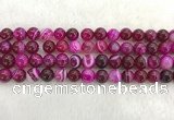 CAA1883 15.5 inches 10mm round banded agate gemstone beads