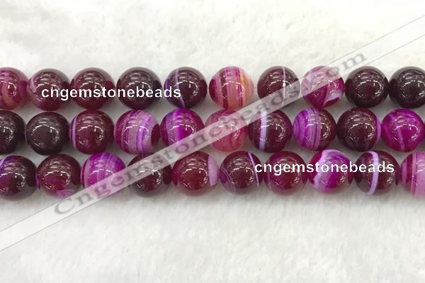 CAA1886 15.5 inches 16mm round banded agate gemstone beads