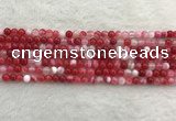 CAA1890 15.5 inches 4mm round banded agate gemstone beads