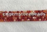 CAA1910 15.5 inches 4mm round banded agate gemstone beads