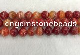 CAA1915 15.5 inches 14mm round banded agate gemstone beads