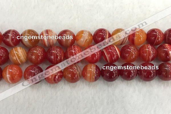 CAA1916 15.5 inches 16mm round banded agate gemstone beads