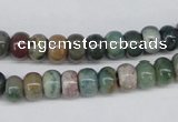 CAA192 15.5 inches 5*8mm rondelle indian agate beads wholesale