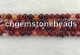 CAA1922 15.5 inches 8mm round banded agate gemstone beads