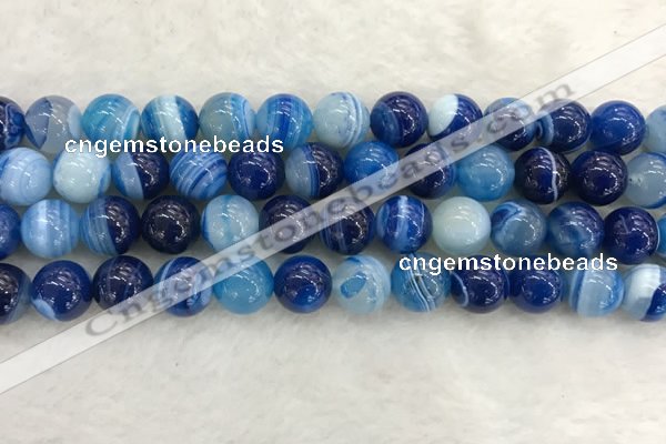 CAA1934 15.5 inches 12mm round banded agate gemstone beads