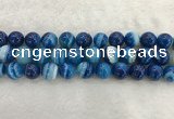 CAA1935 15.5 inches 14mm round banded agate gemstone beads