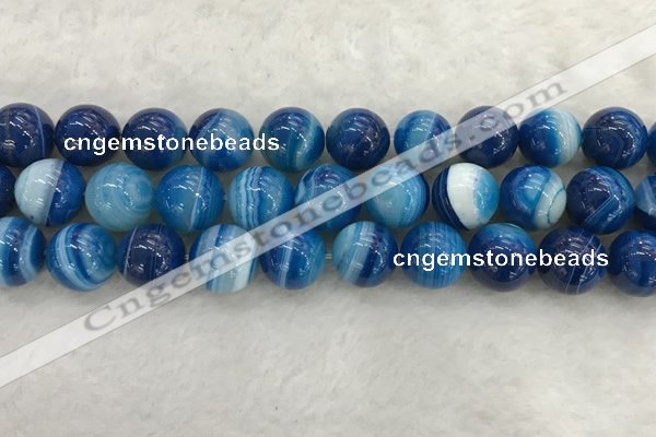 CAA1936 15.5 inches 16mm round banded agate gemstone beads