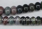 CAA194 15.5 inches 8*12mm rondelle indian agate beads wholesale