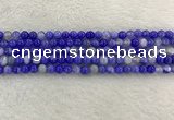 CAA1940 15.5 inches 4mm round banded agate gemstone beads