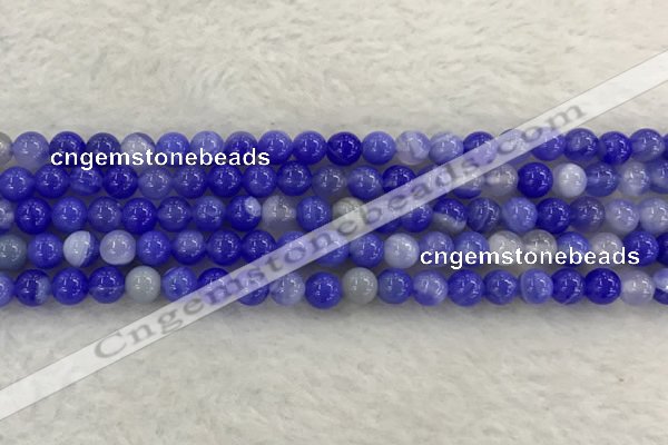 CAA1941 15.5 inches 6mm round banded agate gemstone beads