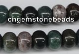 CAA195 15.5 inches 10*14mm rondelle indian agate beads wholesale