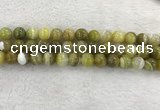 CAA1954 15.5 inches 12mm round banded agate gemstone beads