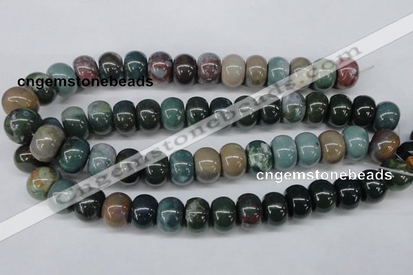 CAA196 15.5 inches 13*18mm rondelle indian agate beads wholesale