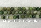 CAA1985 15.5 inches 14mm round banded agate gemstone beads