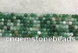 CAA2000 15.5 inches 4mm round banded agate gemstone beads