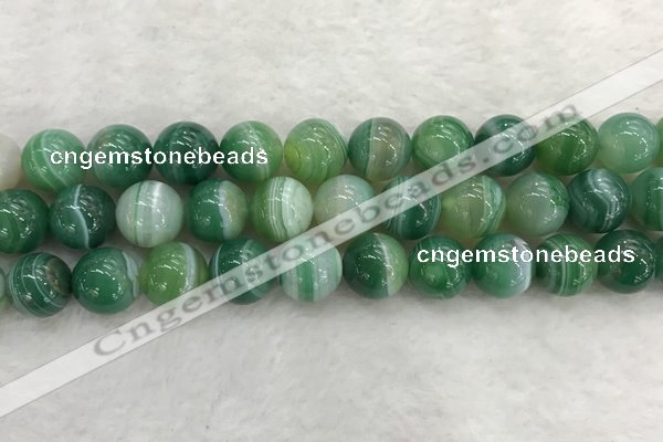 CAA2005 15.5 inches 14mm round banded agate gemstone beads